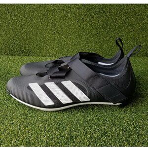 Adidas The Indoor Cycling Bike Shoes Black White 3-Bolt Mens Size